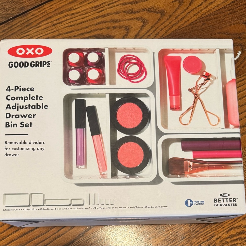 OXO Good Grips Adjustable Drawer Bin Set